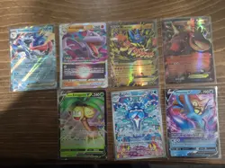Pokemon 140 Card Lot Full Art, Reverse Holos, Holos, Pikachu, Base - Image 1
