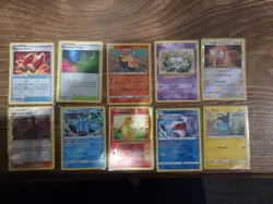 Pokemon 140 Card Lot Full Art, Reverse Holos, Holos, Pikachu, Base - Image 5
