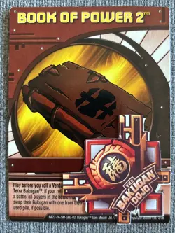 Bakugan New Vestroia Book of Power 2 🔴 Red Ability Card 2/3b Subterra - Image 1