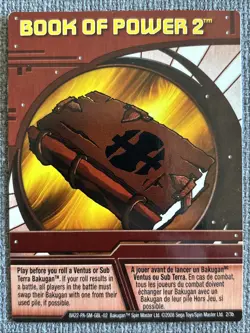 Bakugan New Vestroia Book of Power 2 🔴 Red Ability Card 2/3b Subterra - Image 3