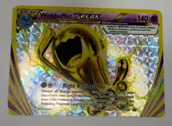 Wobbuffet BREAK XY155 Black Star Promo Holo Pokemon Card Lightly Played - Image 1