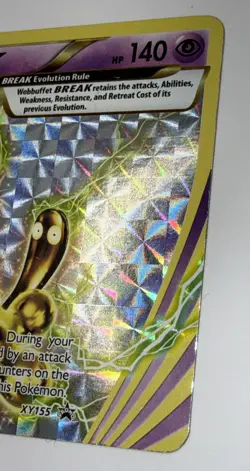 Wobbuffet BREAK XY155 Black Star Promo Holo Pokemon Card Lightly Played - Image 3