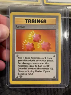 Revive 89/102 1st Edition Uncommon 1999 Base Set Pokemon Card Trainer WOTC - Image 1