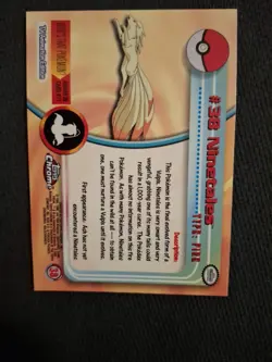 Ninetales #38 - Topps Chrome Series 1 Pokemon Card Light Play - Image 3