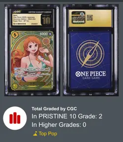 Nami SP EB03 Japanese One Piece Card Game CGC Pristine 10 - Image 4