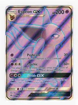 Espeon GX 140/149 Sun & Moon Base Full Art Pokemon Card - Image 1