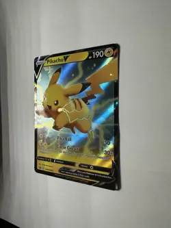 Pikachu v Promo SWSH063 Card Sword & Shield Promo Cards Near Mint - Image 2