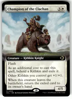 Champion of the Clachan (Extended Art) R Lorwyn Eclipsed 353 NM - Image 1