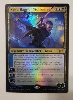 Mtg Duskmourn Kaito, Bane Of Nightmares NM Foil - Image 1