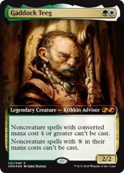 Gaddock Teeg (U21/040) - Ultimate Masters - Mythic Rare Topper (Foil) - Image 1