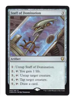 Staff of Domination - Foil - Near Mint, English - Commander Legends MTG Mag - Image 1