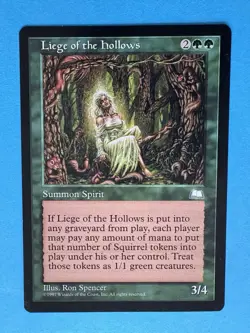Magic the Gathering - Weatherlight Liege of the Hollows 1997 Rare - LP - Image 3