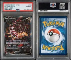 Pokemon 2022 Giratina V 186/196 Alt Art Lost Origin PSA 8 - Image 3