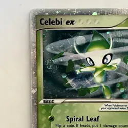 Pokemon Celebi ex 117/115 Unseen Forces Holo With TWO Swirls Secret Rare LP - Image 4