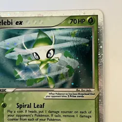 Pokemon Celebi ex 117/115 Unseen Forces Holo With TWO Swirls Secret Rare LP - Image 5