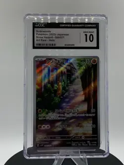 CGC 10 Sudowoodo 080/071 AR Art Rare Snow Hazard sv2P Pokemon Card Slab - Image 1