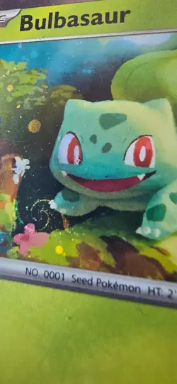 Perfect Swirl 2021 Pokemon Bulbasaur Holo Sword and Shield Black Star Promo NM - Image 1