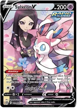 Lightly Played Sylveon V - TG14/TG30 - Character Rare Pokemon Brilliant Stars - Image 1