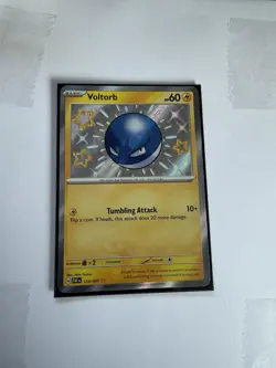 Pokemon TCG Voltorb 133/091 Paldean Fates Shiny Rare Card In NM Condition NM - Image 1