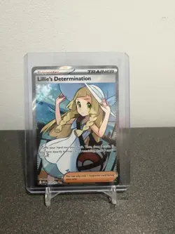 Pokemon Lillie's Determination Trainer Supporter MEG 169/132 Holo Card Lot of 2 - Image 2