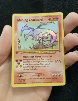 Shining Charizard 1st Edition 107/105 Neo Destiny Pokemon TCG Vintage Holy Grail - Image 1
