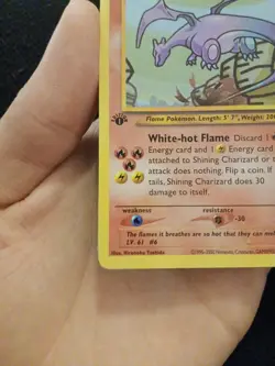 Shining Charizard 1st Edition 107/105 Neo Destiny Pokemon TCG Vintage Holy Grail - Image 3