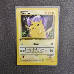 Pokemon TCG Base Set 1st ed 58/102 Pikachu German - GEM MINT - USA Seller - Image 1