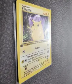 Pokemon TCG Base Set 1st ed 58/102 Pikachu German - GEM MINT - USA Seller - Image 3