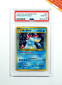 Pokemon PSA 10 Feraligatr #160 Holo Neo Jap 2000 Japanese - Image 1