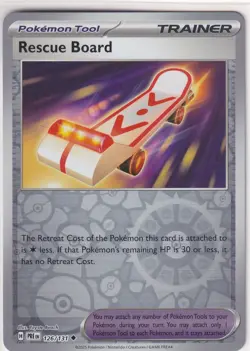 **PRISMATIC EVOLUTIONS** POKEMON TCG REVERSE HOLO RESCUE BOARD TRAINER #2166 - Image 1