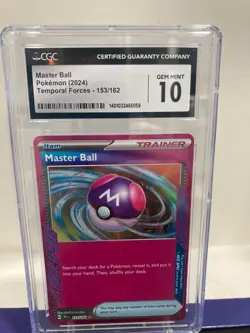Master Ball Pokemon Temporal Forces no. 153 CGC 10 - Image 1