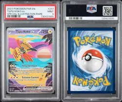 2023 POKEMON PAR EN TAPU KOKO ex SPECIAL ILLUSTRATION RARE 247/182 PSA 9 - Image 3