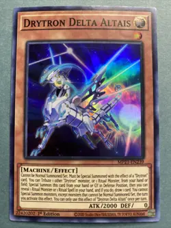 Yugioh! Drytron Delta Altais - MP21-EN239 - Super Rare - 1st Edition Near Mint, - Image 1