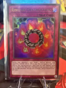 Yu-Gi-Oh! TCG Ring of Destruction Ultra Rare LCKC-EN050 NM - Image 1