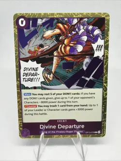 Divine Departure Rare Foil OP13-076 Carrying on His Will One Piece English NM - Image 1