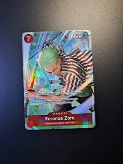 Roronoa Zoro OP14-015 Rare Alternate Art Th Azure Sea's Seven One Piece TCG - Image 2