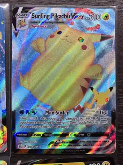 Pokemon Cards Lot (Pikachu V Full Art - Japanese Flying Vmax - Surfing Vmax) - Image 3