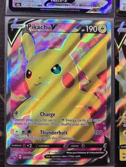 Pokemon Cards Lot (Pikachu V Full Art - Japanese Flying Vmax - Surfing Vmax) - Image 5