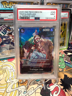 One Piece Card Game Trafalgar Law (Alternate Art) EB02-045 SR English NM - Image 2
