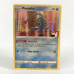 2x Manaphy 041/172 HOLO FOIL - Prize Pack Series Stamp Pokemon Card - Image 1