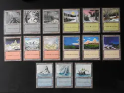 15 Card Basic Land Set French LP/MP [Ice Age] Mtg Magic Free Tracking! - Image 1