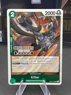 Killer (Judge Pack Vol. 3) OP01-039 One Piece Promotion Cards Foil Stamped - Image 1