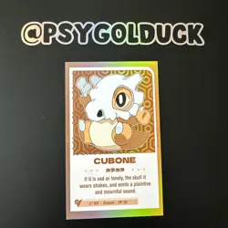 Peru Baby Set Pokemon Card Cubone holographic - Image 1