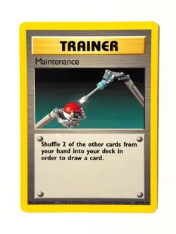 Maintenance 83/102 Pokemon Card TCG Base Set Unlimited Non Holo MP - Image 1