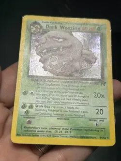 Dark Weezing 14/82 Pokemon Team Rocket Unlim Holo Rare Card WOTC - MP+ - Image 3