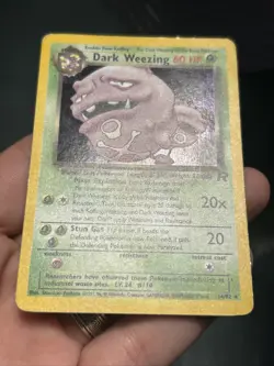 Dark Weezing 14/82 Pokemon Team Rocket Unlim Holo Rare Card WOTC - MP+ - Image 4