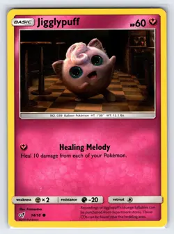 Jigglypuff 14/18 2019 Detective Pikachu Pokemon Card Holo Promo Exclusive - Vlp - Image 1