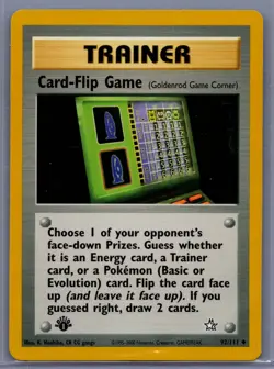 Card-Flip Game Neo Genesis 1st Edition Uncommon 92/111 - Pokemon TCG - Image 1