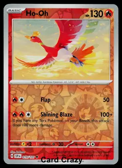 Ho-Oh 019/191 - Surging Sparks - Reverse Holo Pokemon Card - Near Mint (NM) - Image 1