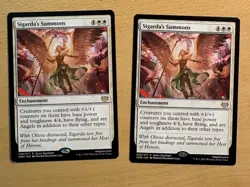 MTG Sigarda’s Summons X2 Cards, Crimson Vow - Image 1